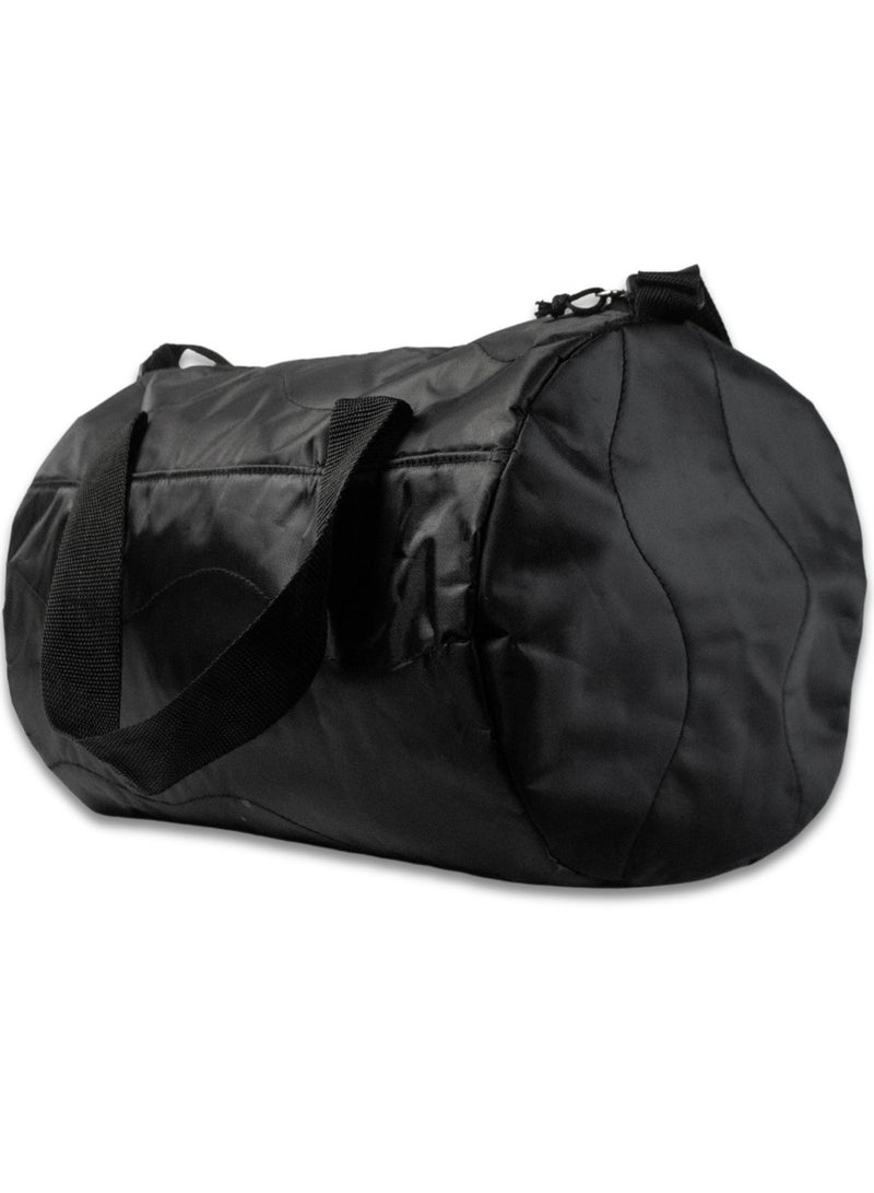 Brand Stores Never Give Up Sports Duffel Bag – Heavy Duty Canvas, Gym & Travel Use, Adjustable Strap – Black - Image 4
